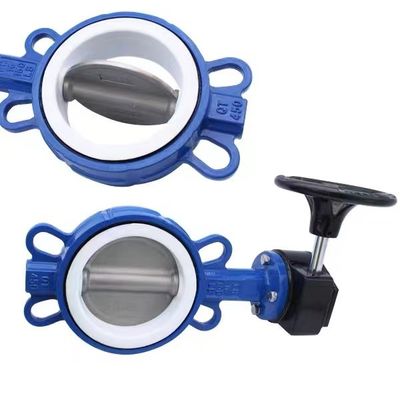 Stainless steel 316 WZ Worm wheel wafer butterfly valve with equal size and performance