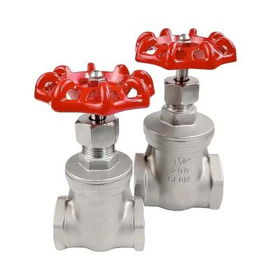 201 304 316 Stainless Steel Hard Sealed Gate Valve for Internal Threaded Water Pipe