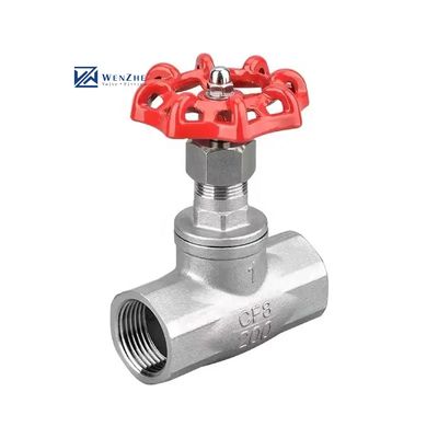 304 316 Stainless Steel Silver Electric Actuated Handwheel Manual Gate Valves for NPT BSPT