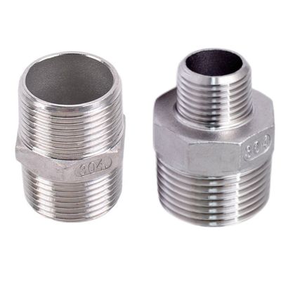 Customized Support Reducing Nipple Fitting 3/4" x 1/2" Male NPT Threaded Round Head Code
