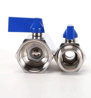 Equal Flow Standard Mini Type Ball Valve in 304 316 Sanitary Stainless Steel Material