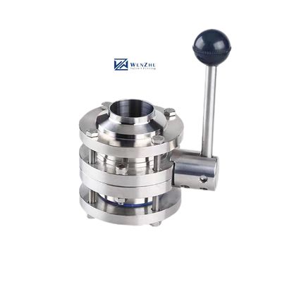 Forged SS304 316 316L Lock Handle Full Port 3-Piece Butt Welded Valve 3A DIN SMS