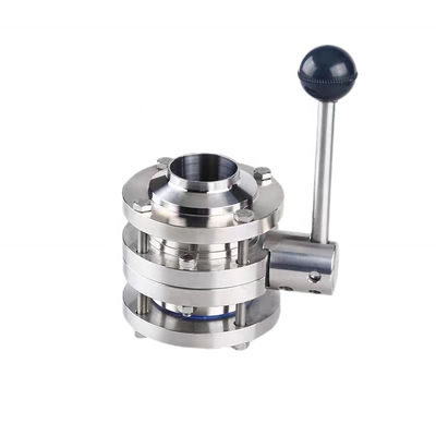 Forged SS304 316 316L Lock Handle Full Port 3-Piece Butt Welded Valve 3A DIN SMS