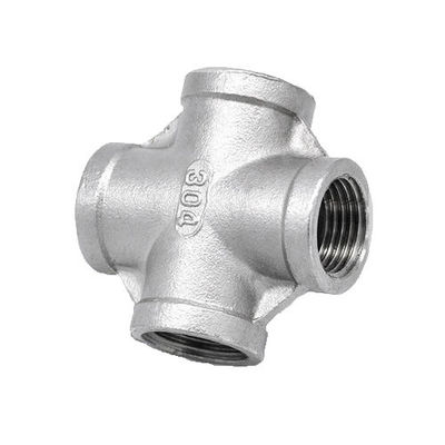 Stainless Steel T-Shaped Pipe Fitting with 3/4" NPT Female Thread and Equal Head Code