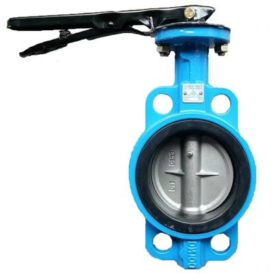 2 inch Ductile Iron Wafer Butterfly Valve ANSI 150 DIN JIS Silver for General Purpose