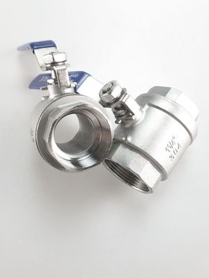 Seamless Round Head Code Stainless Steel 201 Iron Ball Female Threaded Ball Valve DN8