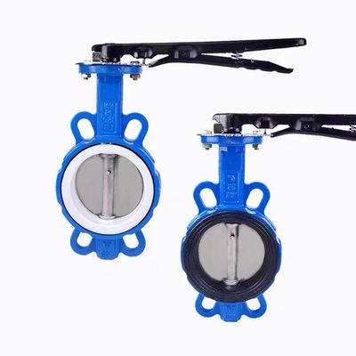 2 inch Ductile Iron Wafer Butterfly Valve ANSI 150 DIN JIS Silver for General Purpose
