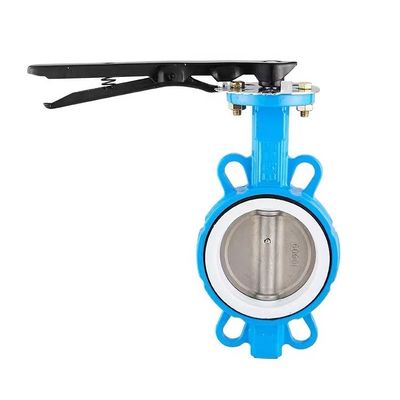 2 inch Ductile Iron Wafer Butterfly Valve ANSI 150 DIN JIS Silver for General Purpose