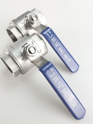 Seamless Round Head Code Stainless Steel 201 Iron Ball Female Threaded Ball Valve DN8