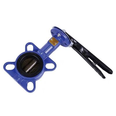 2 inch Ductile Iron Wafer Butterfly Valve ANSI 150 DIN JIS Silver for General Purpose