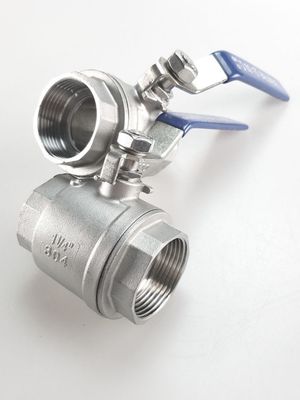 Seamless Round Head Code Stainless Steel 201 Iron Ball Female Threaded Ball Valve DN8
