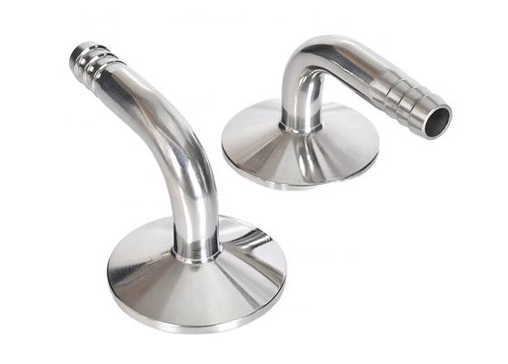 SS304L/SS316L Sanitary Stainless Steel 90 Degree Elbow Hose Barb for Chemical Equipment