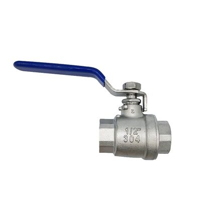 SS304 DN8 Female Threaded Manual Control Ball Valve Standard Standard Head Code Round