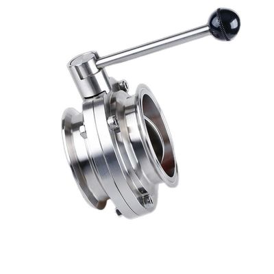 1''-8'' Stainless Steel 301/304/316 Welding Butterfly Valve for Sanitary Flow Control