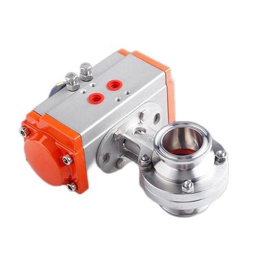 Customized D681-X Stainless Steel 301/304/316 Pneumatic Butterfly Valve