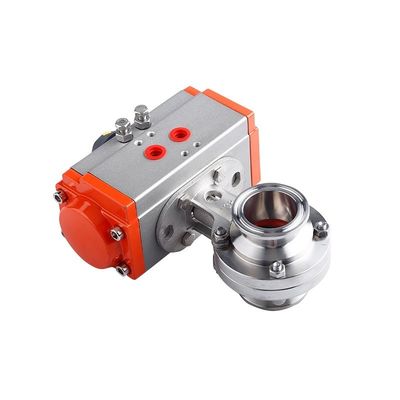 Customized D681-X Stainless Steel 301/304/316 Pneumatic Butterfly Valve
