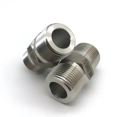 WZ Stainless Steel High Pressure Hex Nipple BSP NPT Equal Male Thread Pipe Fitting