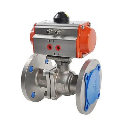 Standard Pneumatic WCB Carbon Steel dn50 pn16 Flanged Ball Valve for Customized Support