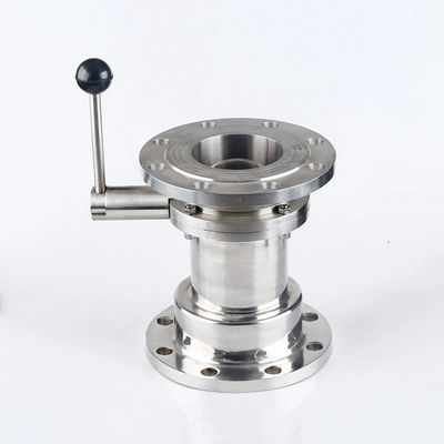 304 Sanitary Welding Butterfly Valve with Non-Negative Pressure Flange Standard Forged