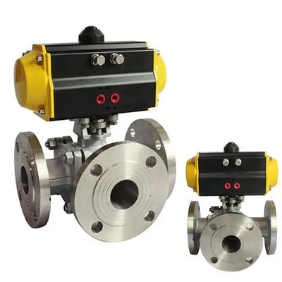 Standard Pneumatic WCB Carbon Steel dn50 pn16 Flanged Ball Valve for Customized Support