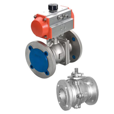 Standard Pneumatic WCB Carbon Steel dn50 pn16 Flanged Ball Valve for Customized Support