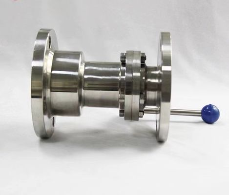 304 Sanitary Welding Butterfly Valve with Non-Negative Pressure Flange Standard Forged