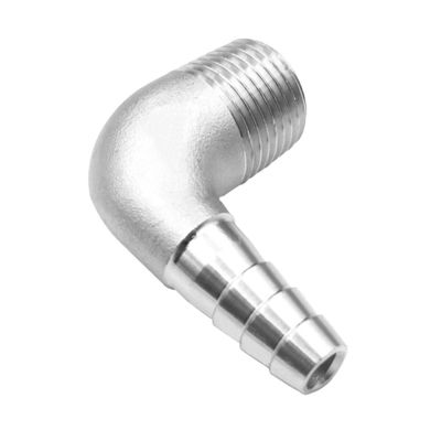 Female Connection 3/8" Hose Barb x 1/2" NPT Male 90 Degree Elbow Adapter for Home Brew
