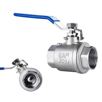 SS304 DN50 Female Threaded Manual Control Ball Valve for High Temperature Applications