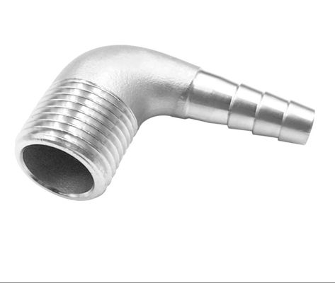 Female Connection 3/8" Hose Barb x 1/2" NPT Male 90 Degree Elbow Adapter for Home Brew