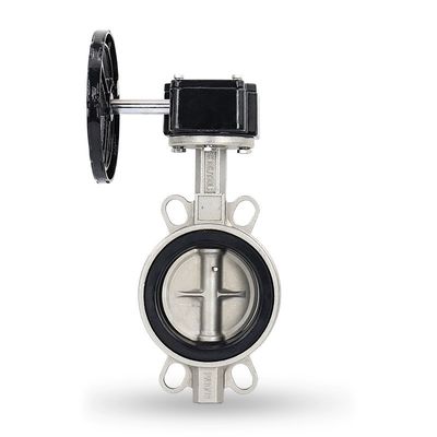 Sanitary SS304/316L Turbine Pair Butterfly Valve D371X-10/16P for Stop Water Function