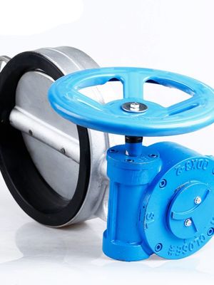 Sanitary SS304/316L Turbine Pair Butterfly Valve D371X-10/16P for Stop Water Function