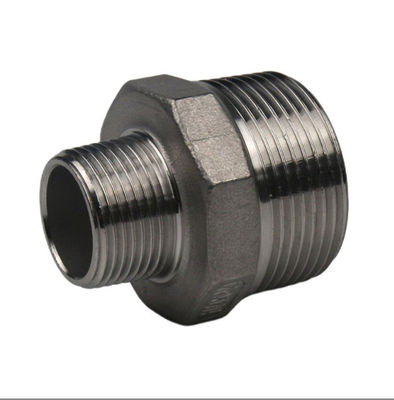 Male Connection Stainless Steel 201 304 Reducing Hex Nipple Pipe Fitting Threaded