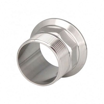 Male Hexagon Sanitary Stainless Steel 304 316L Thread Ferrule Tri Clamp Pipe Fitting