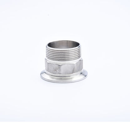 Male Hexagon Sanitary Stainless Steel 304 316L Thread Ferrule Tri Clamp Pipe Fitting