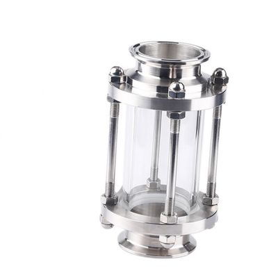 Sanitary Stainless Steel 304/316 Pipe Fittings Tri Clamp Straight Tubular Sight Class