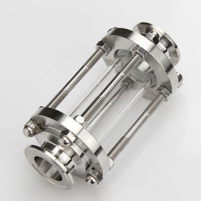 Sanitary Stainless Steel 304/316 Pipe Fittings Tri Clamp Straight Tubular Sight Class