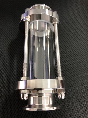 Sanitary Stainless Steel 304/316 Pipe Fittings Tri Clamp Straight Tubular Sight Class