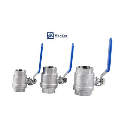 3A DIN NPT BSPT BSPP 3" Equal Two Piece Ball Valve with Threaded Male Connection