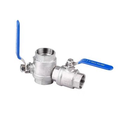 3A DIN NPT BSPT BSPP 3" Equal Two Piece Ball Valve with Threaded Male Connection