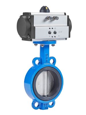 1/4''-6'' Port Size Sanitary Pneumatic Butterfly Valves with SS304 /316L Construction
