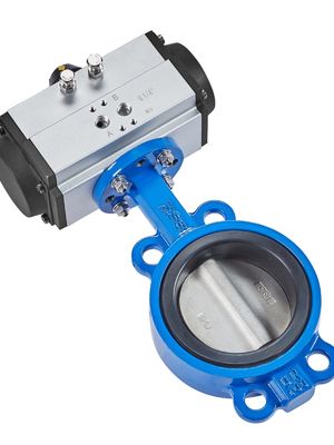 1/4''-6'' Port Size Sanitary Pneumatic Butterfly Valves with SS304 /316L Construction