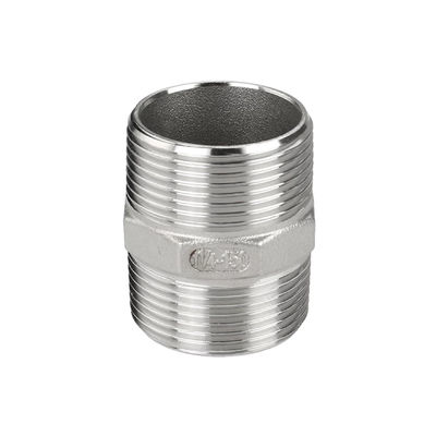 Male Hexagonal Nipple Fitting Silver Sanitary Stainless Steel 201 304 316 Thread Pipe
