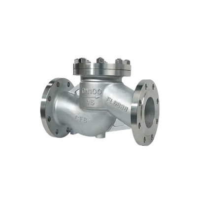 Flanged Lift Check Valve Silver Stainless Steel 304 316 316L PN16 PN25 PN40 PN64 PN100