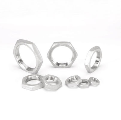 Thread Casting Sanitary Stainless Steel 304 Pipe Fitting Hex Nut 1/2''-2.0'' Polished