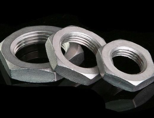 Thread Casting Sanitary Stainless Steel 304 Pipe Fitting Hex Nut 1/2''-2.0'' Polished