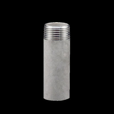 Square Head Forged Stainless Steel 201/304 Male Single Pipe Plain End Long Half Nipple