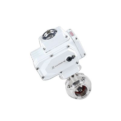 Sanitary Stainless Steel 304/316L Clamped Butterfly Valve with Electric Actuator