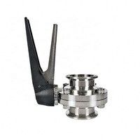Attractive SS304/SS316 Type Black Trigger Handle Butterfly Valve for DN20-200 Port Size