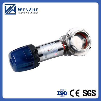 Sanitary Stainless Steel Pneumatic Tri-Clamp Butterfly Valve with Top Control Device
