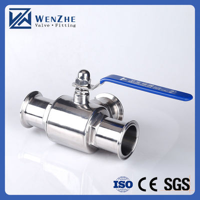 Normal Temperature Media Sanitary Stainless Steel 304 316L Tri Clamp Tee 3 Way Ball Valve
